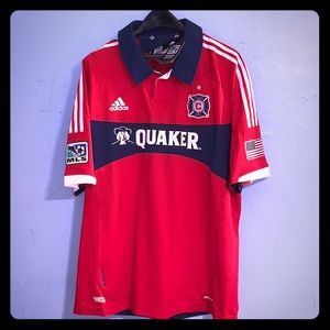 MLS ADIDAS MEN CHICAGO FIRE SOCCER JERSEY Sz 2XL
